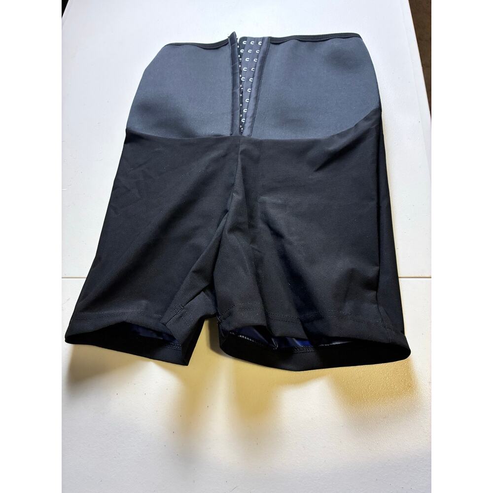 Women’s Black Sauna Shapewear Shorts High Waist Waist Trainer Compression S